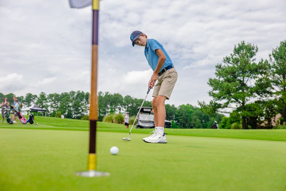 Kids in Invited's Crush it! Junior Golf program took part in an event at Hasentree Country Club in Wake Forest, North Carolina, in May.