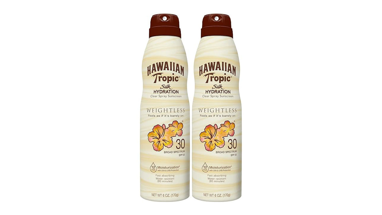 Hawaiian Tropic Weightless Hydration Clear Spray Sunscreen SPF 30