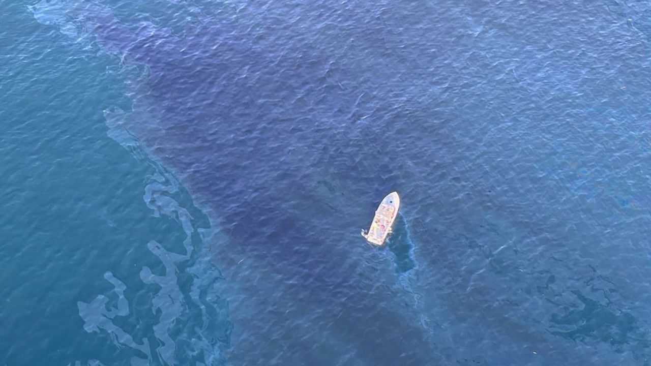 US Coast Guard and local authorities are investigating an oil sheen in the waters off Huntington Beach in Southern California.