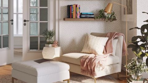havenly reese’s book club reading room furniture lead