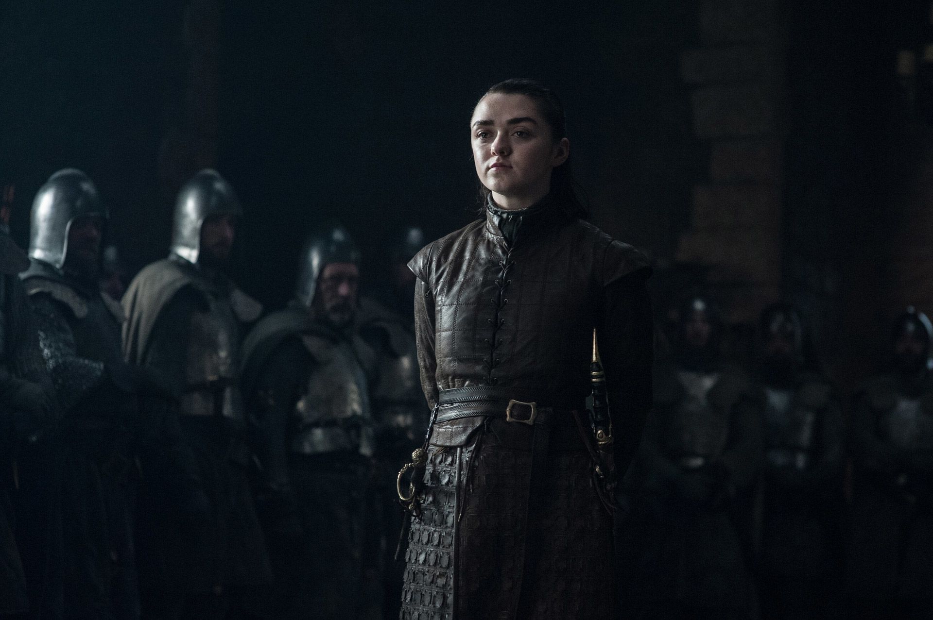 Maisie Williams as Arya Stark in season 7 of HBO's Game of Thrones