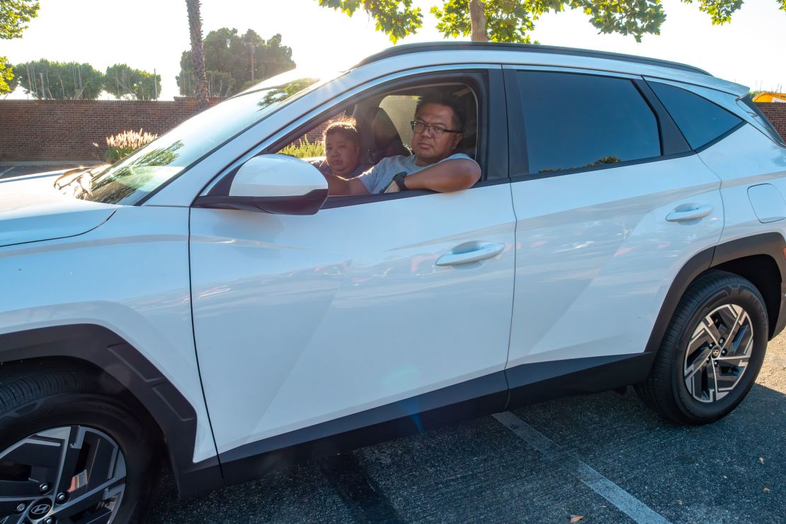 Henry Tuason and his wife bought a new 2025 Hyundai Tucson Hybrid in April in anticipation of potential higher prices spurred by tariffs.