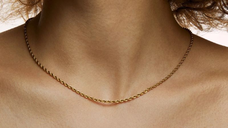 Non tarnish gold on sale necklace