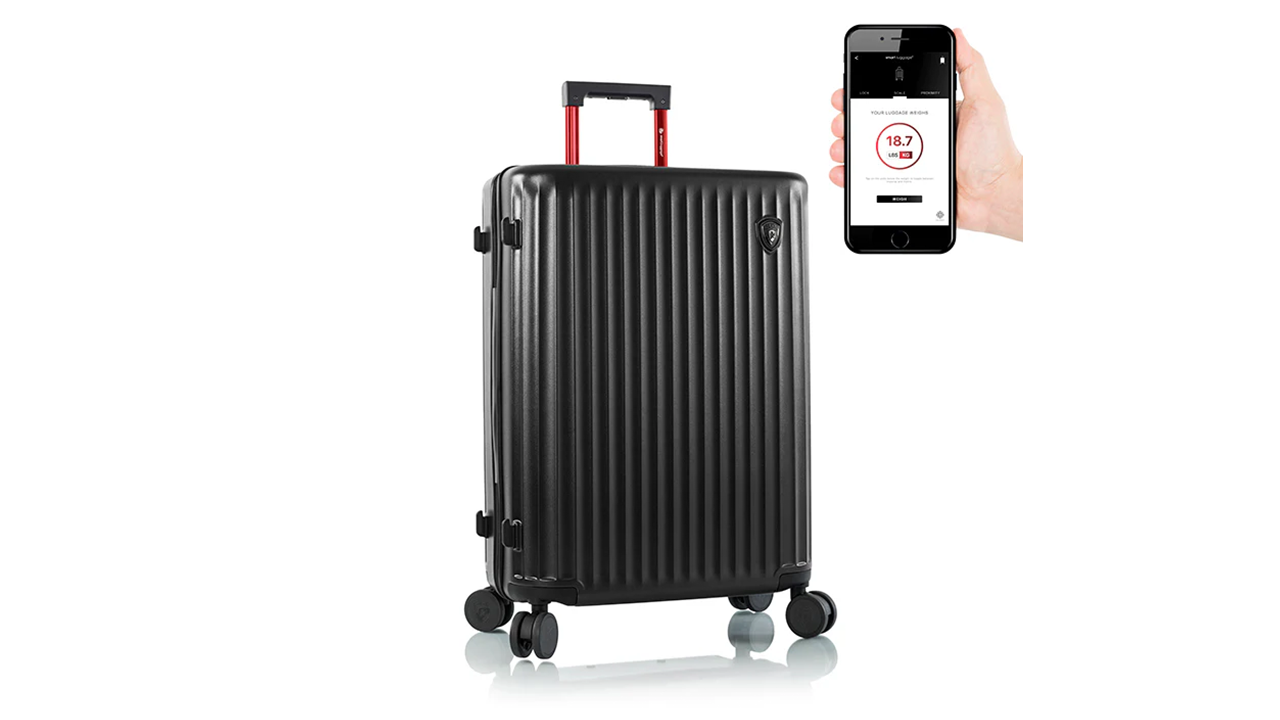 Heys SmartLuggage 26-inch Airline Approved Spinner stock photo