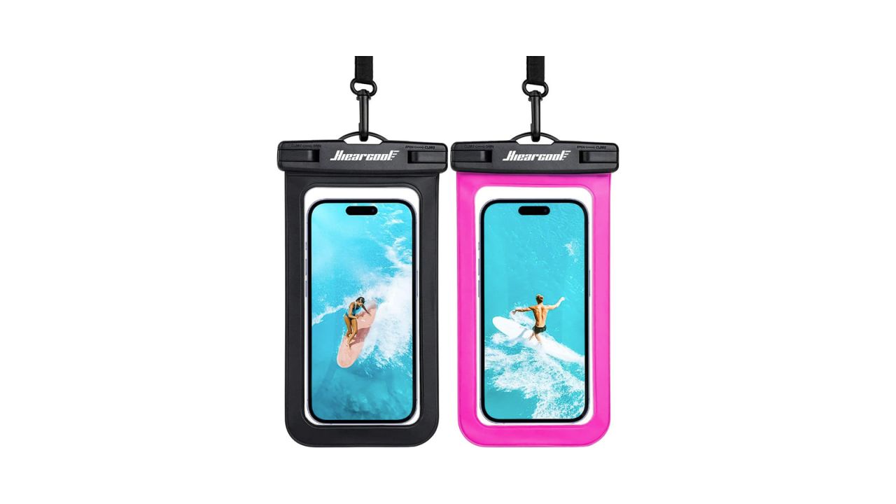 Hiearcool Waterproof Phone Pouch, 2-Pack