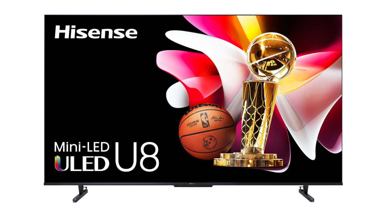 the Hisense 55-Inch Class U8 Series Mini-LED ULED 4K UHD Google Smart TV