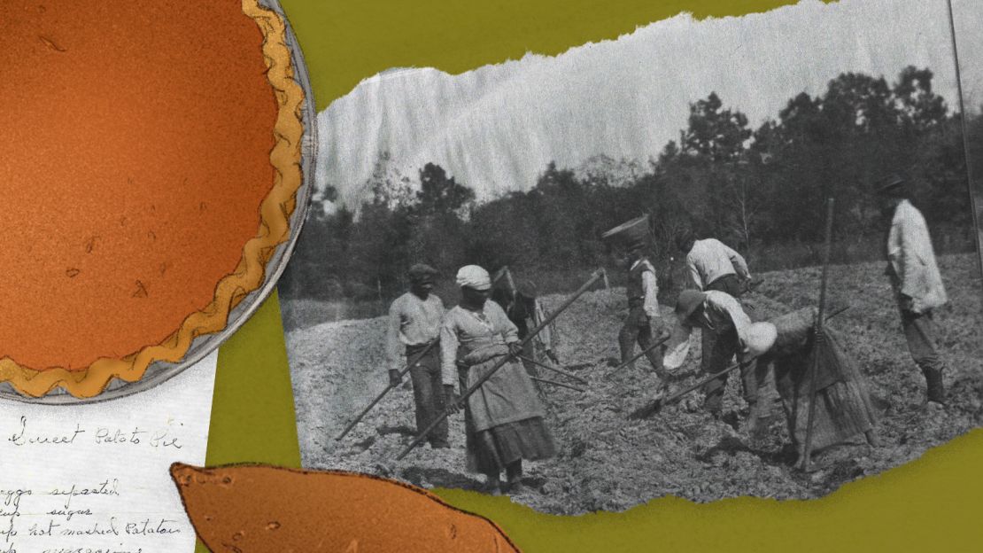 Sweet potatoes were an abundant crop in the South.