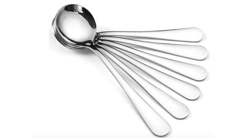 Hiware 12 Tbsp, Stainless Steel Round Broth Spoons