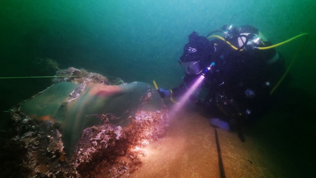 The Northumberland sank in 1703 off the coast of southeast England.