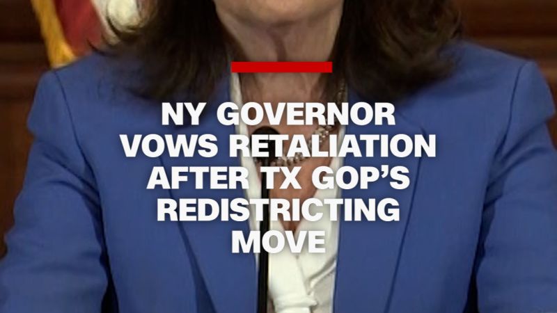 New York Plans Redistricting Response to Texas GOP Map Changes