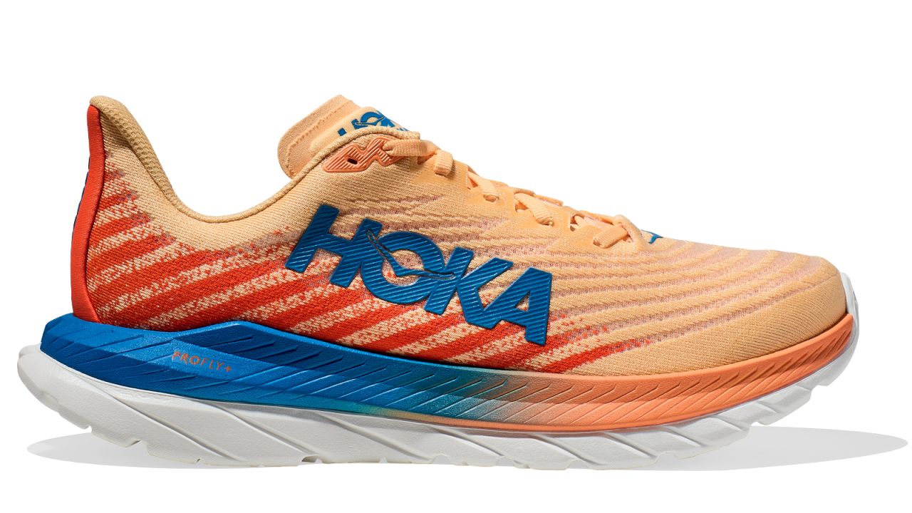 Hoka Mach 5 Men's Shoes Impala-Vibrant Orange.jpg