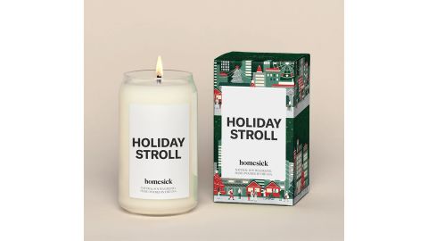 Walking candle during homesick holiday