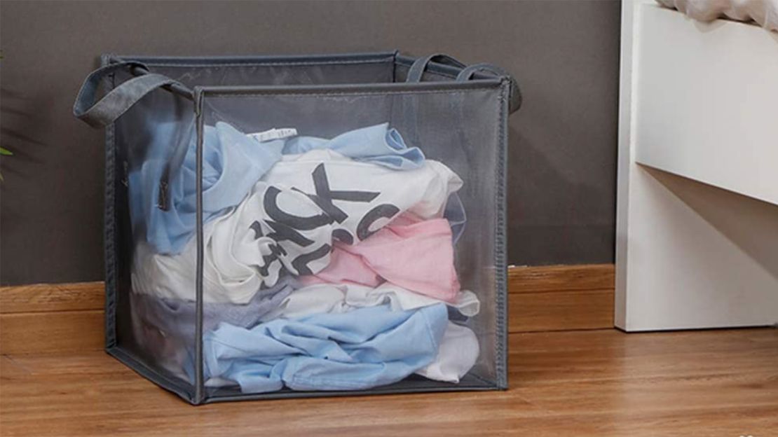 Portable Hamper on Wheels - Dorm Essential - Convenient Dorm Easy Rolling Laundry  Bag