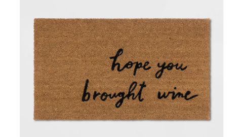 Threshold Hope You Brought Wine Coir Doormat
