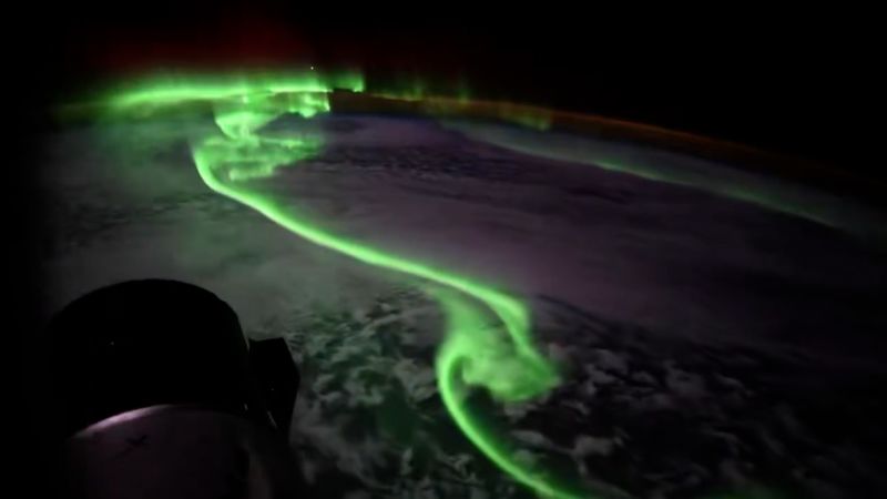 Watch the aurora australis snake across Earth, from space | CNN