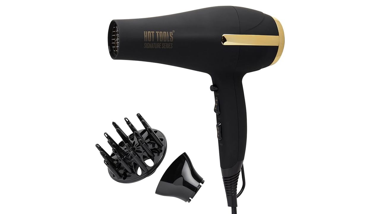 Hot Tools Pro Signature Ionic Ceramic Hair Dryer in black 