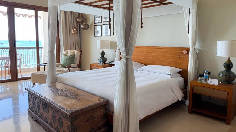 A king room at the Park Hyatt Zanzibar