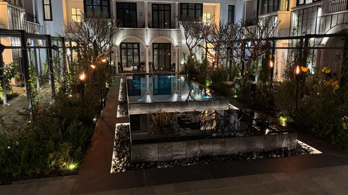 A night view at the Park Hyatt Johannesburg
