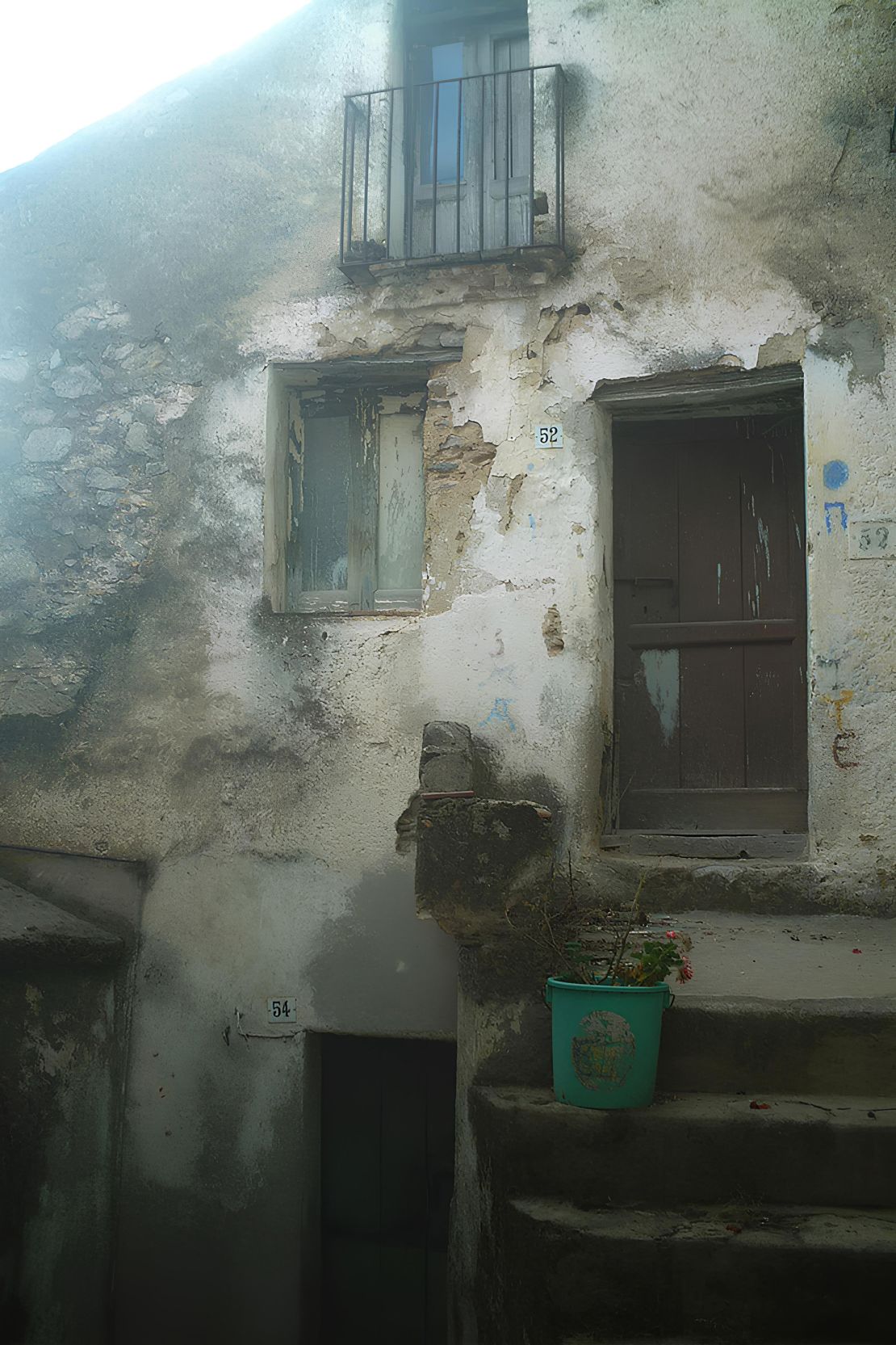 The BEFORE picture: The couple find old houses in need of a makeover.