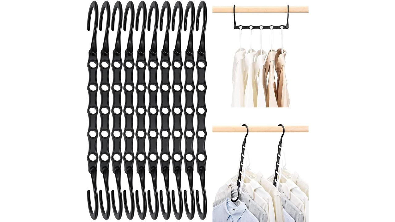 HOUSE DAY Black Magic Space Saving Hangers