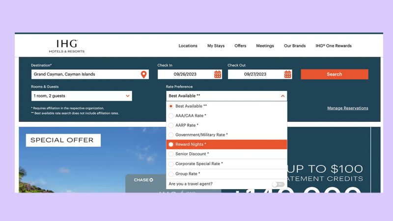 The Complete Guide To IHG One Rewards Program CNN Underscored   How To Search For Ihg Award Nights 
