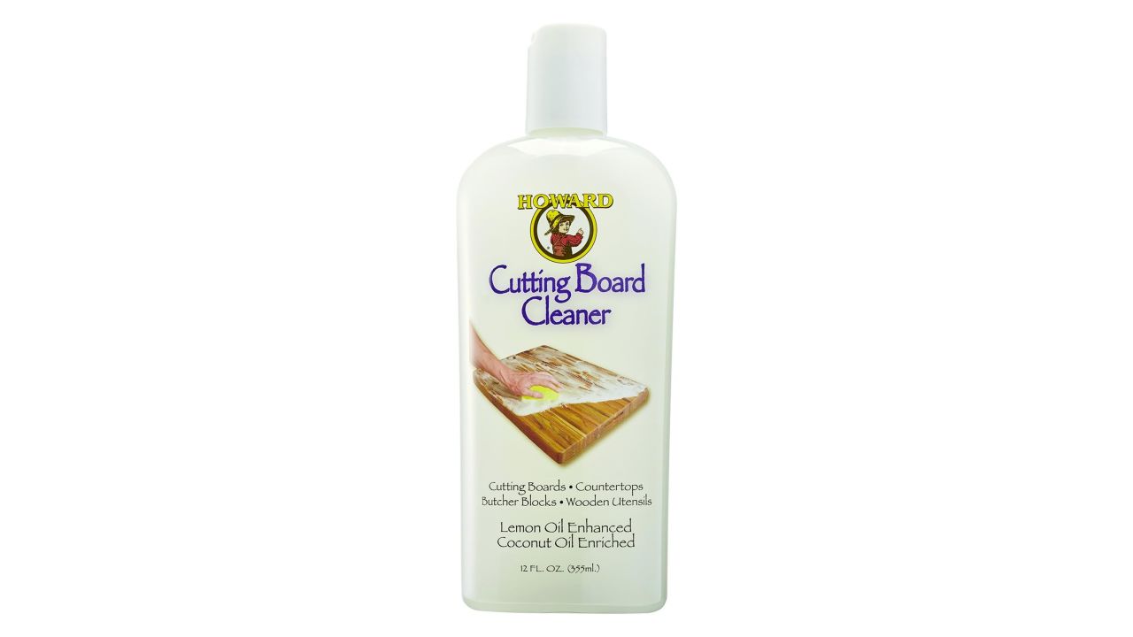 Bottle of howard cutting board cleaner