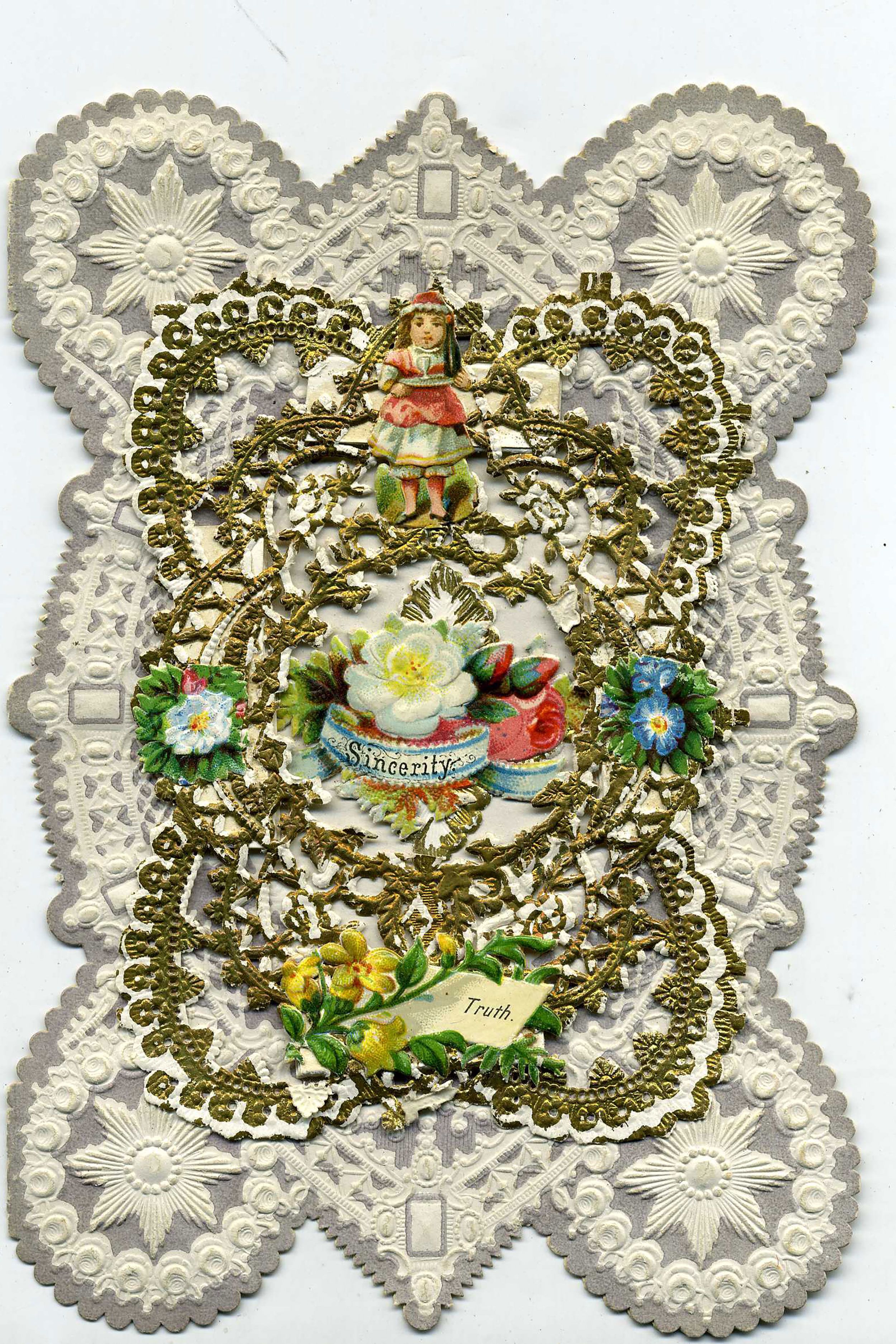 Ornate lace designs were a trademark of Esther Howland's valentines.
