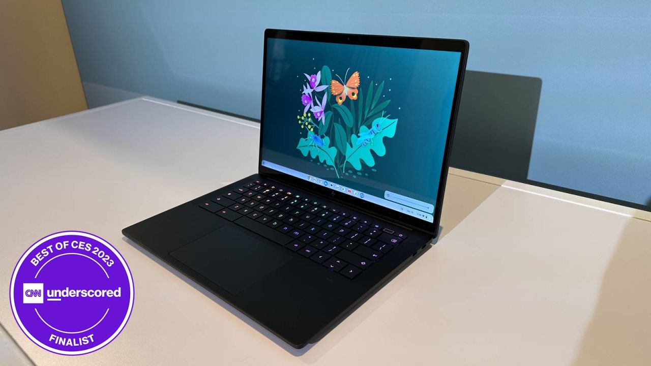 HP Dragonfly Pro Chromebook CES 2023 Badged