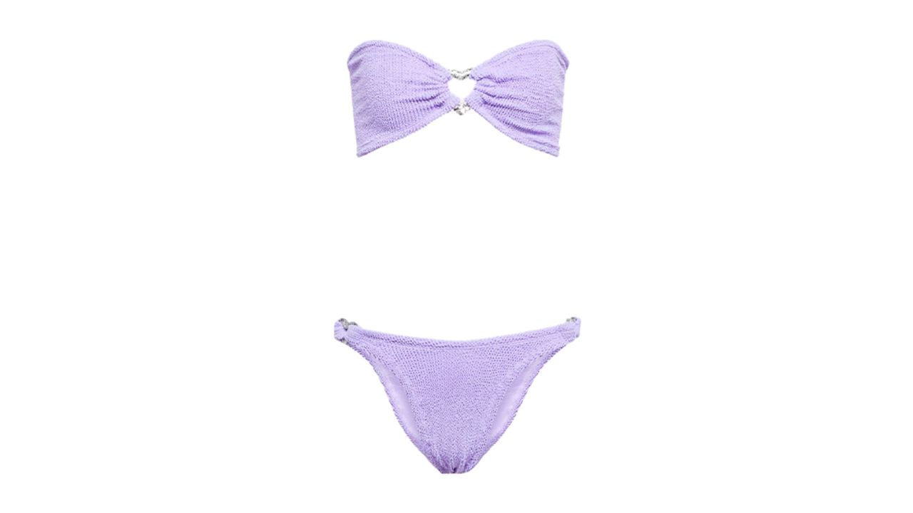 Hunza G Nicole Bikini lilac swimsuit