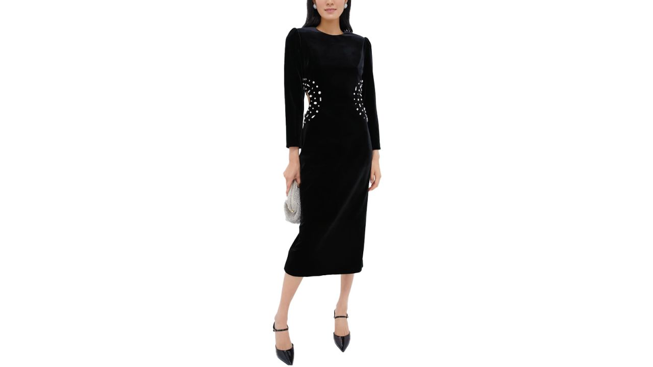 Hyacinth House Black Embellished Velvet Jules Midi Dress.jpg