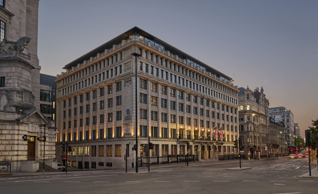 A photo of the exterior of the Hyatt Regency London Blackfriars hotel