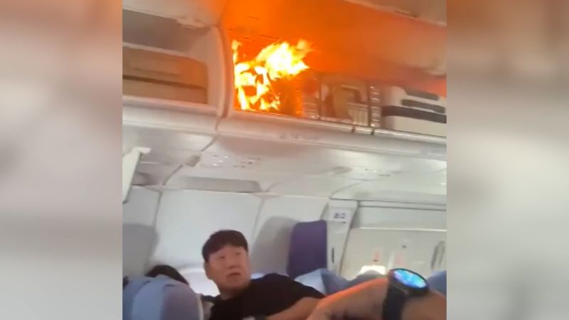 Battery fire breaks out on Air China flight Battery fire breaks out on Air China flight
