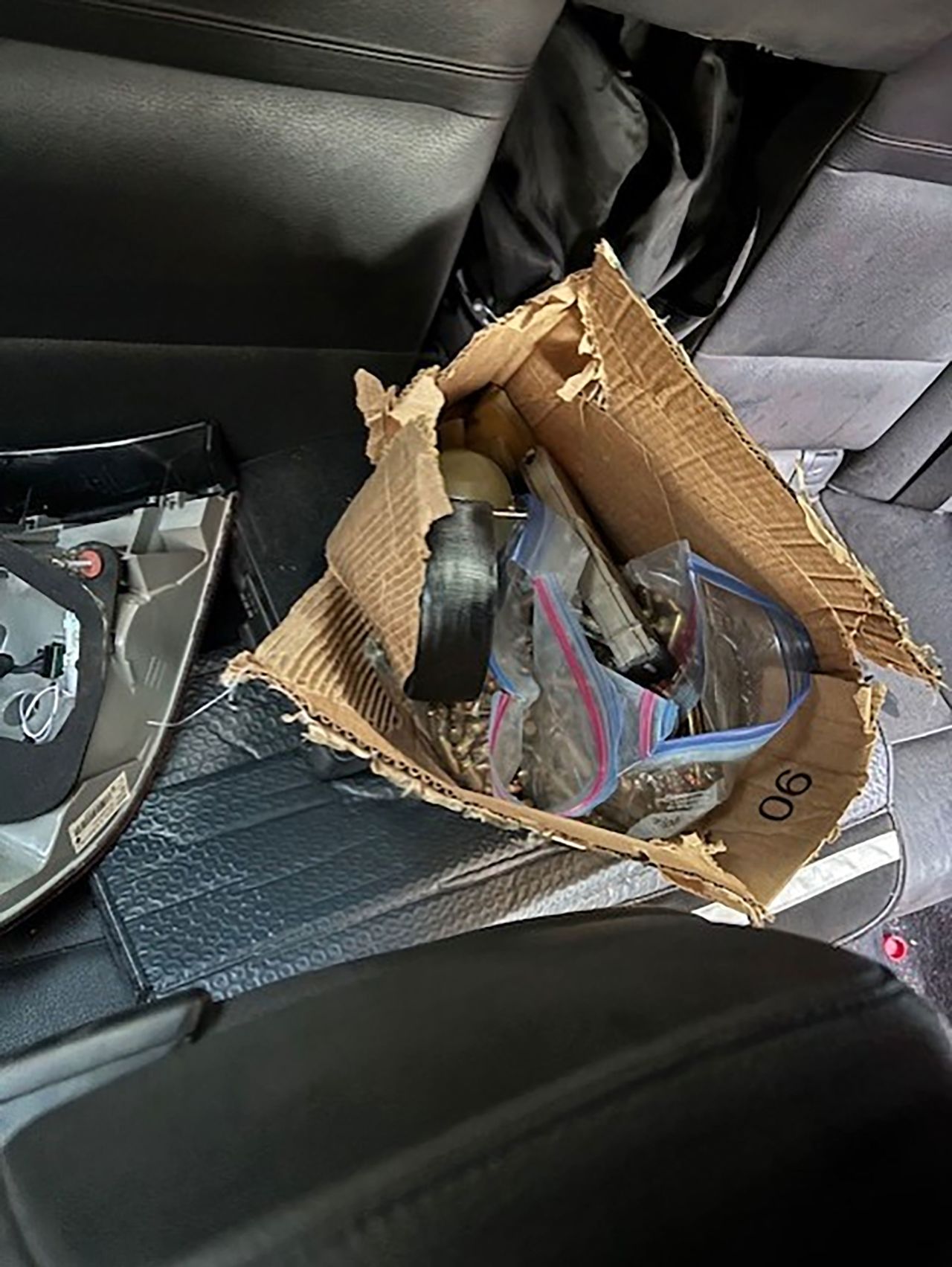 Magazines, a backpack and medication prescribed to the gunman were also found inside the vehicle.