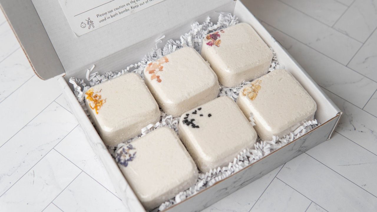 A box of six soaps.