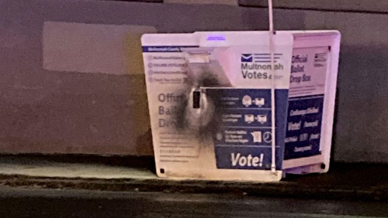 Ballot drop box fires under investigation in Oregon, Washington