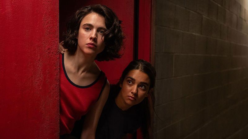 Margaret Qualley and Geraldine Viswanathan co-star in Ethan Coen's and Tricia Cooke's latest film, 'Drive-Away Dolls.'
