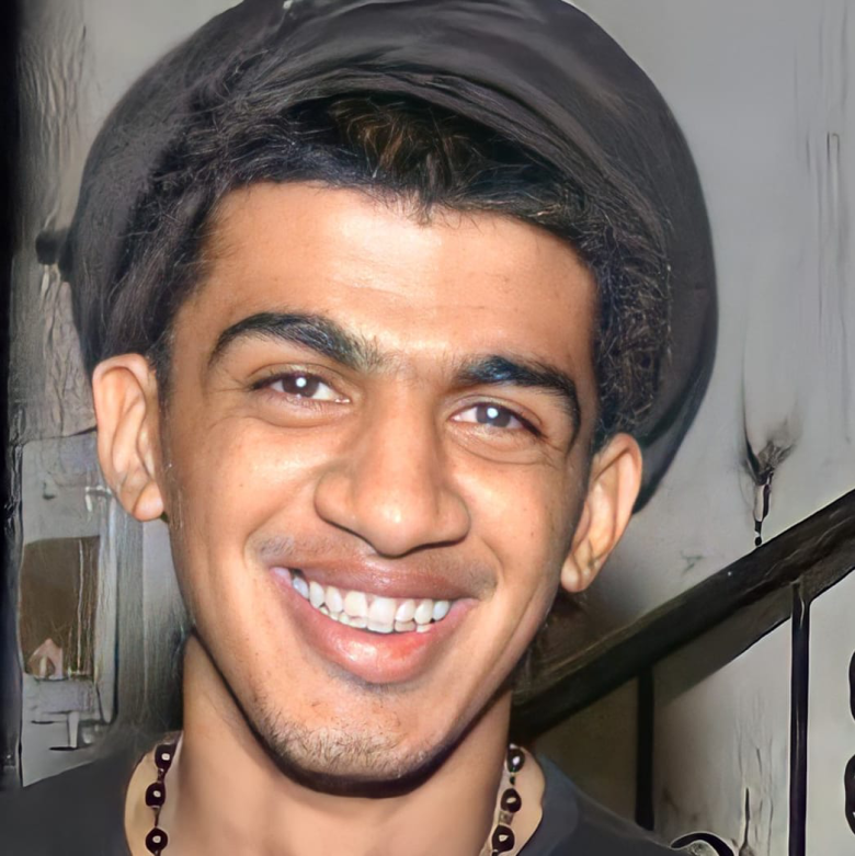 Undated photo of Jawad Khuriris detained by Saudi authorities in 2021. ESOHR announced that the suspect had been charged with attending a funeral, which authorities classified as an illegal protest.