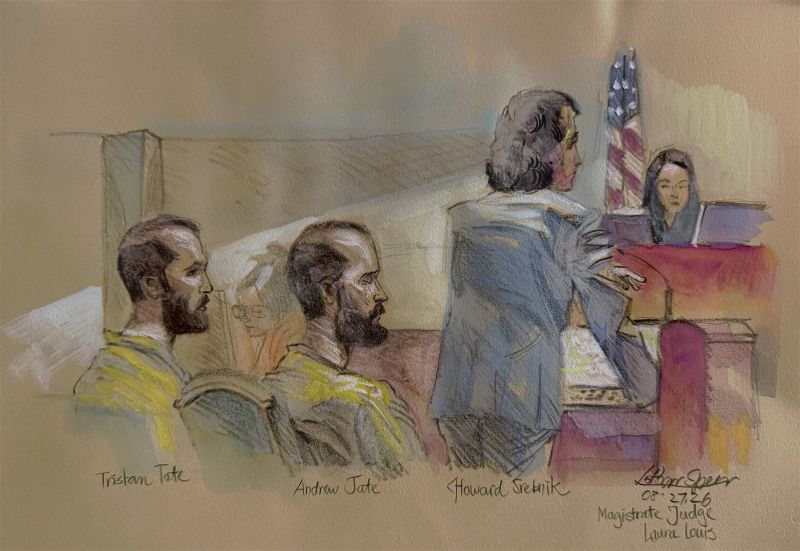 US judge weighs bail for Andrew and Tristan Tate after hourslong hearing; no ruling, Tates returned to jail as they fight UK extradition