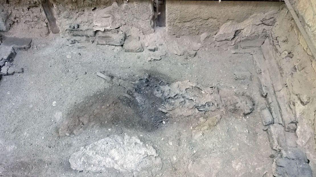 The remains of the deceased individual were found in a bed in Herculaneum.