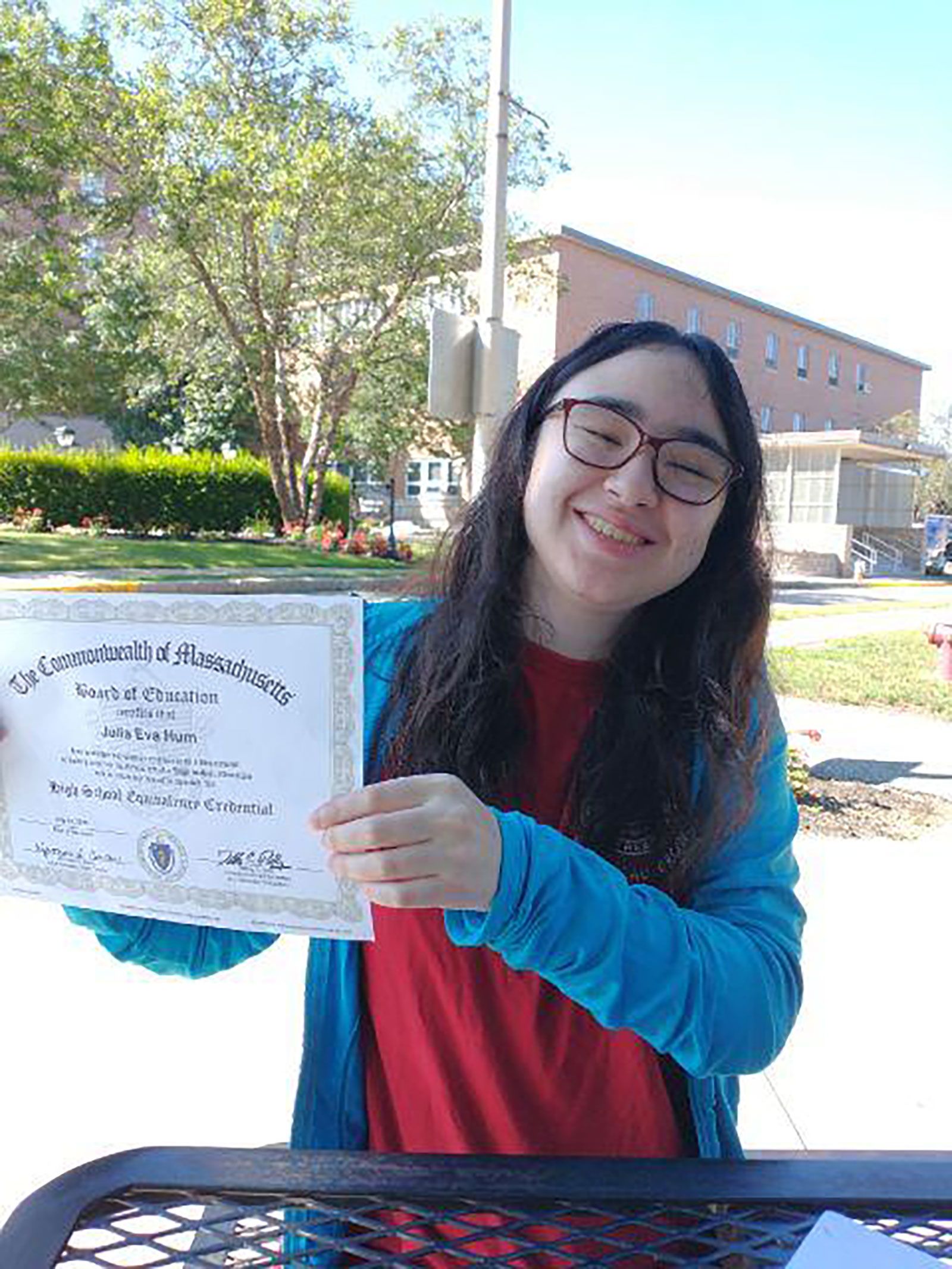 Deep brain stimulation for severe obsessive-compulsive disorder helped Julia Hum earn her high-school equivalency certificate last year.