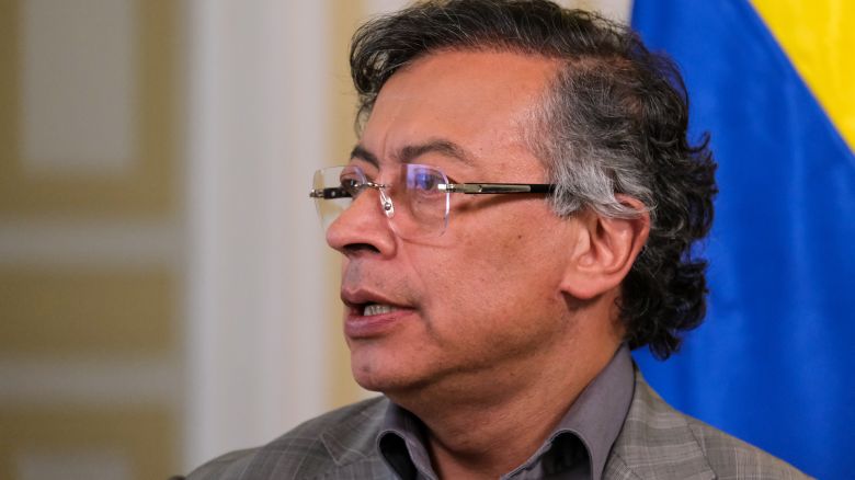 Colombian President Gustavo Petro is interviewed by CNN on November 25.