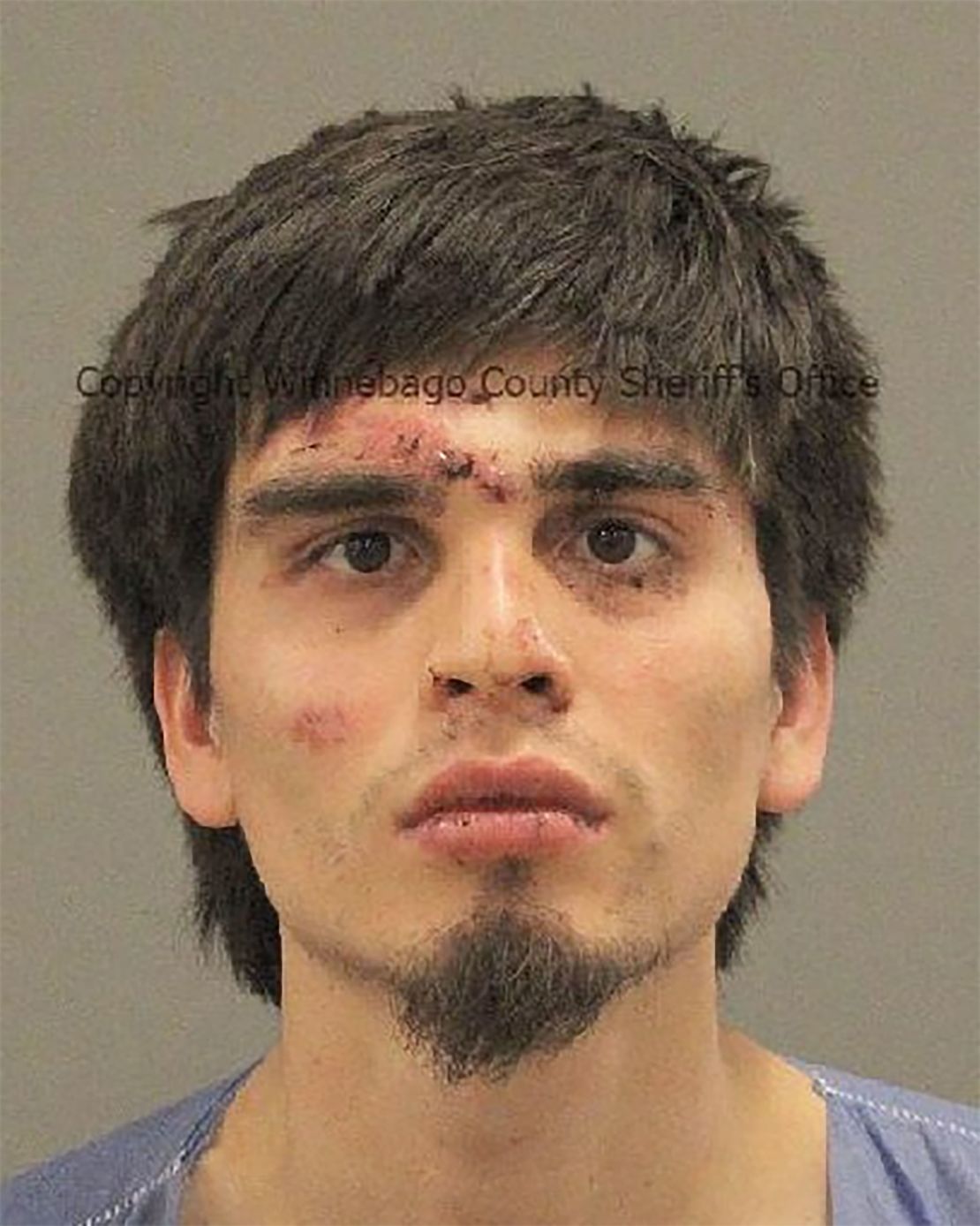 Christian Soto, 22, is in custody and facing four counts of first-degree murder, among other charges, according to prosecutors. The Winnebago County Sheriff’s Office overlayed text on this image.