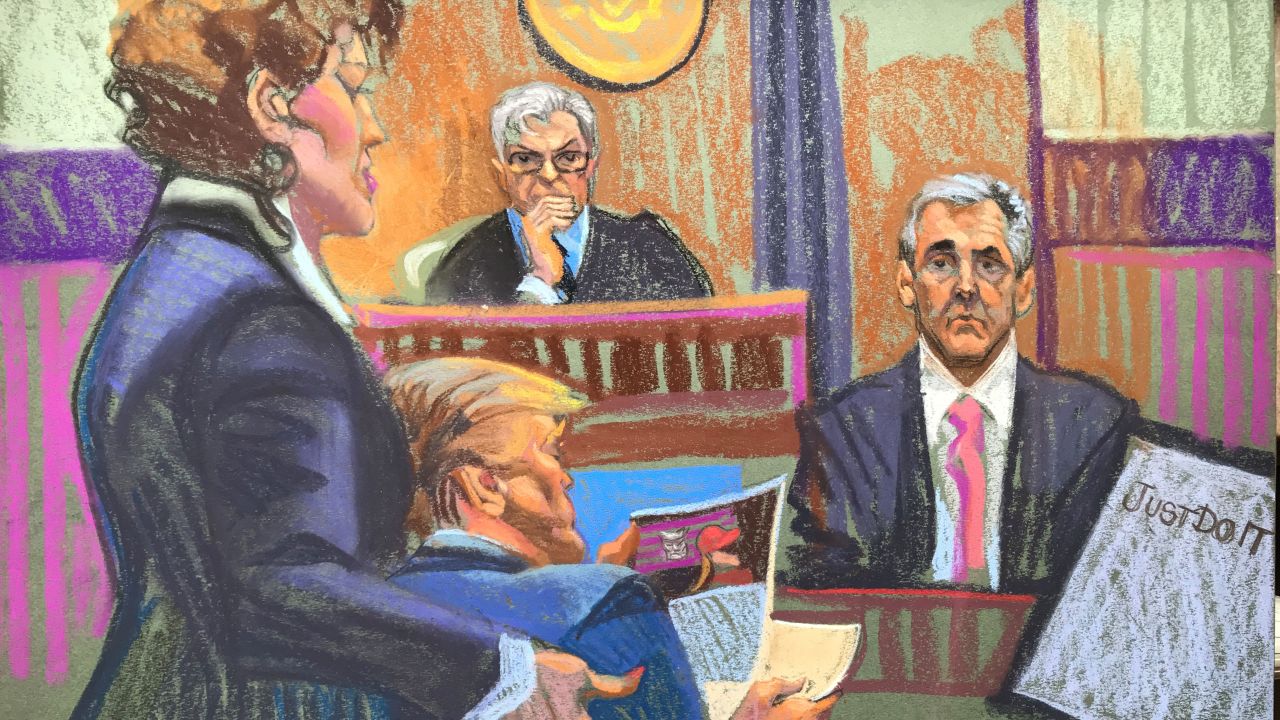 Michael Cohen testifies during Donald Trump's hush money trial on Monday, May 13.