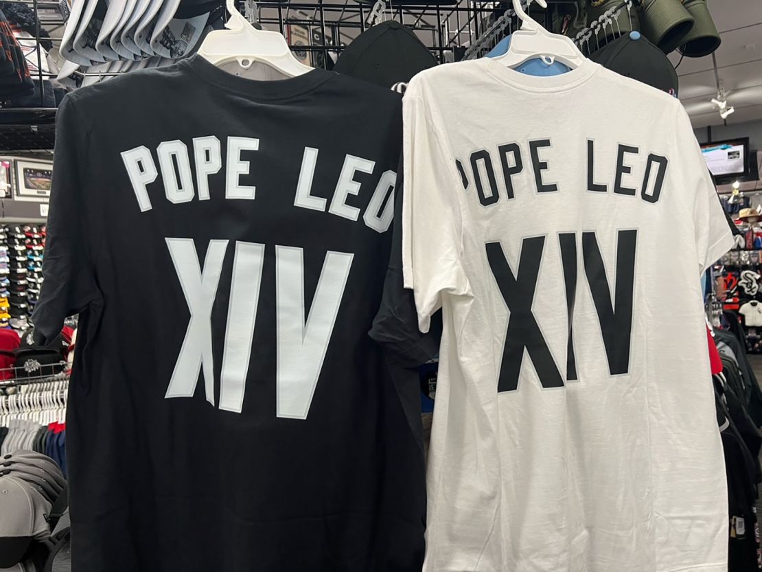 Pope Leo XIV shirts for sale.