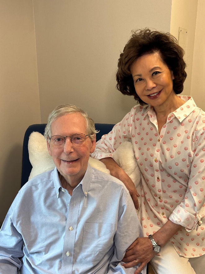 Mitch McConnell remains in rehab six weeks after hospitalization; not yet medically cleared to return to the Senate.