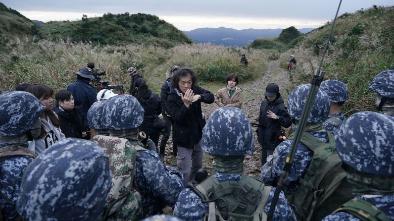Director Lo Ging-zim working on a scene in Taiwanese TV series "Zero Day."