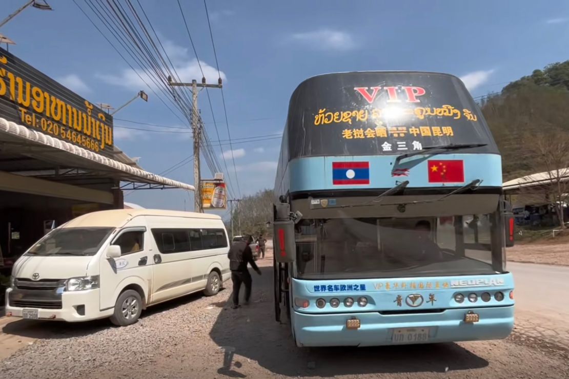 Lin spent 20 hours traveling from China to Laos.