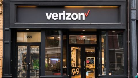 Verizon storefront in Manhattan. 