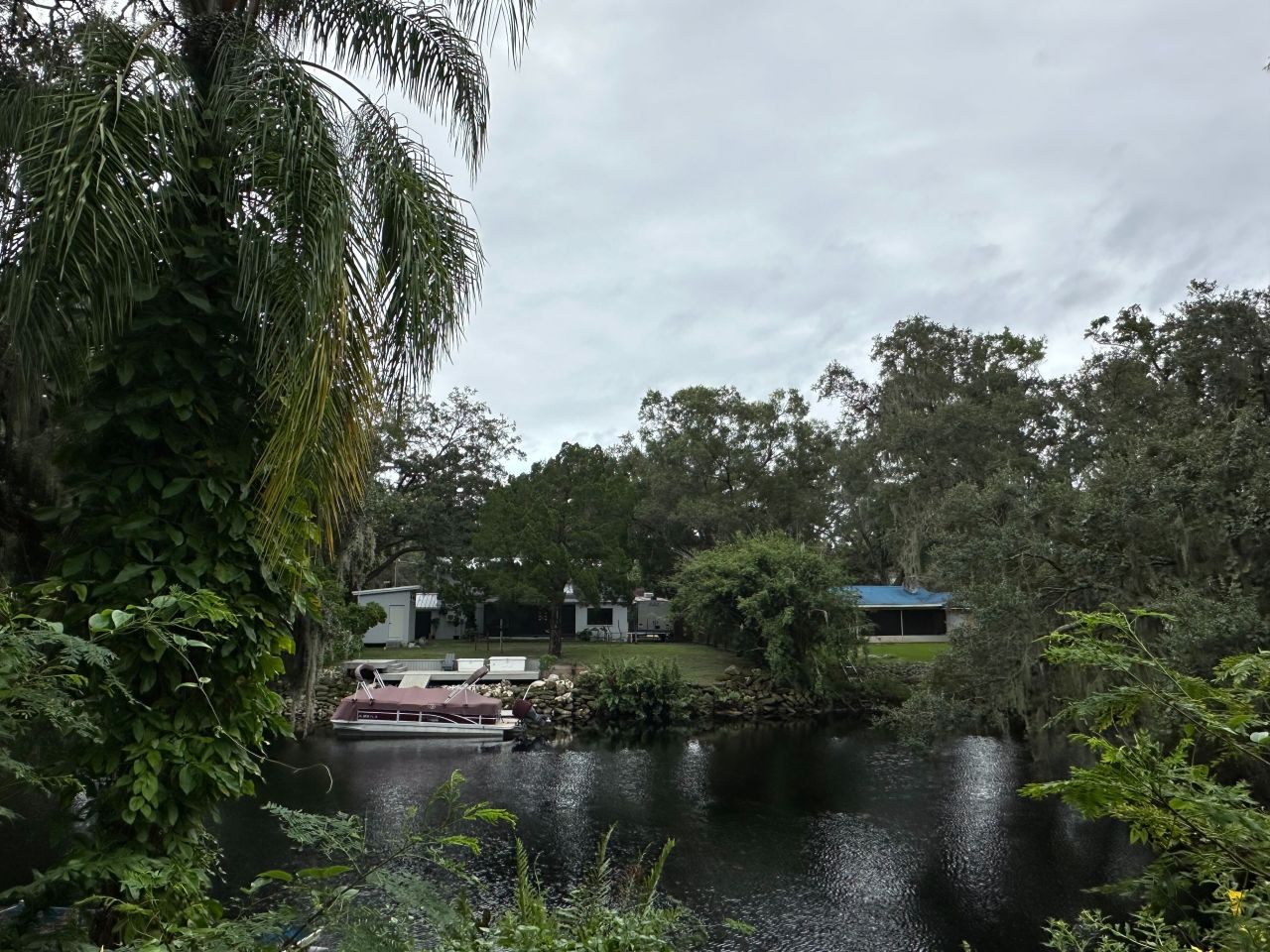 With Hurricane Milton still more than 48 hours away, the skies over Tampa were already filled with thick gray clouds.