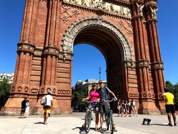 <strong>Wonderful ride:</strong> The couple, who married in 1997, spent four years visiting countries like Poland, Montenegro, Spain, Germany and Australia.